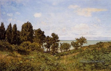 Au bord de la mer Claude Monet Peinture à l'huile
